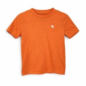 Abercrombie Kids Orange Logo Tee Size 10 Boys Basic T-Shirt